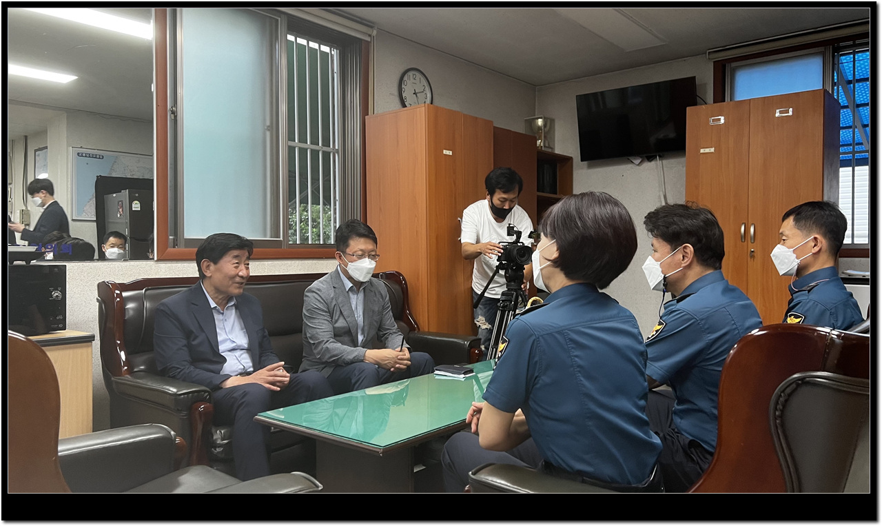김명기횡성군수 둔내면관내 초도방문