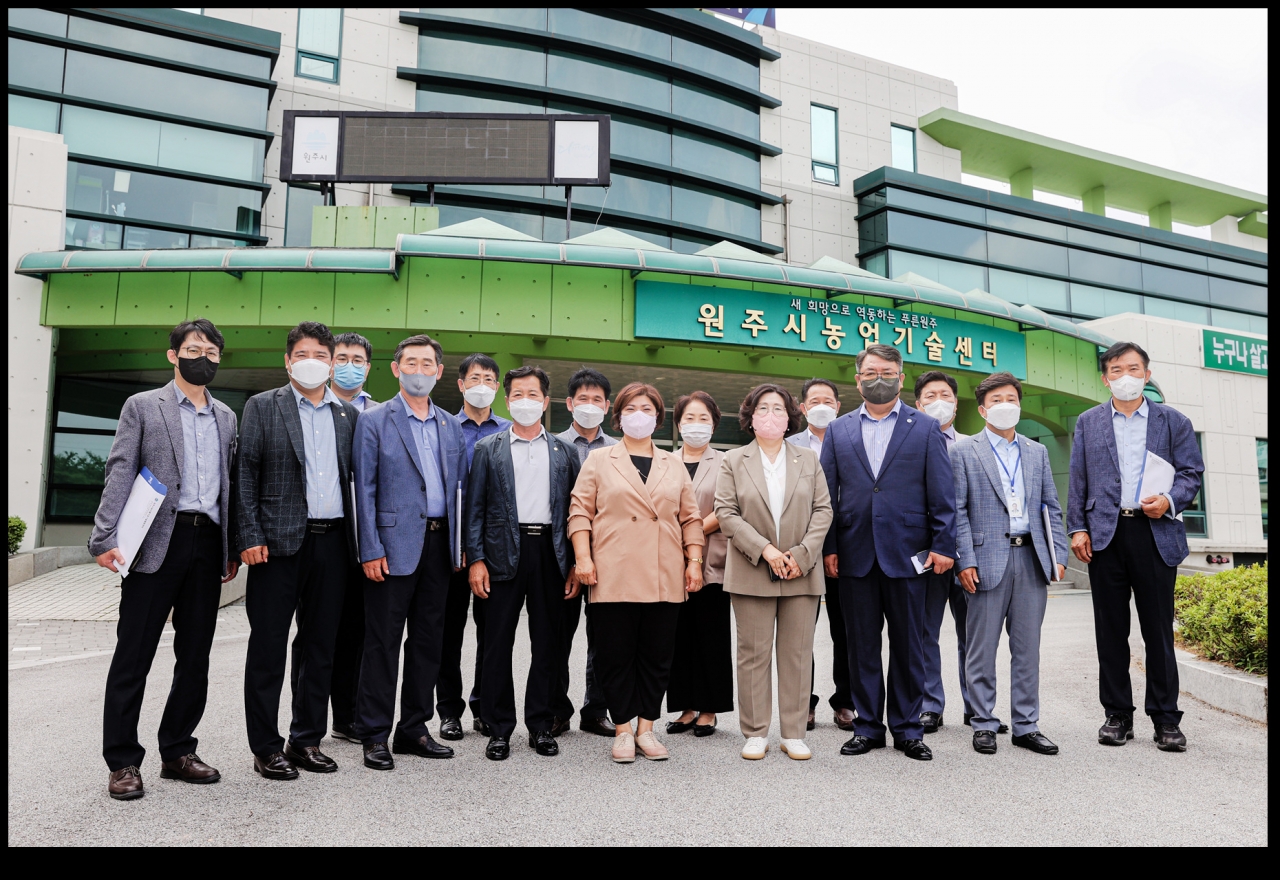 산업경제위원회시의원 원주시농업기술센터 방문