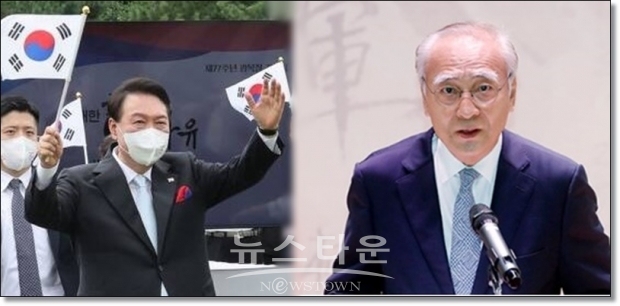 사진 : 오른쪽 장호권 광복회장
