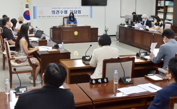 거리공연 활성화 조례 제정을 위한 의견수렴 간담회 사진