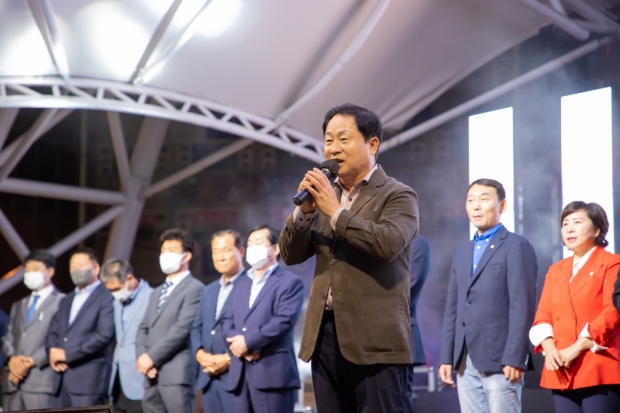 ‘2022년 진건문화축제’ 개회식에 참석한 주광덕 남양주시장
