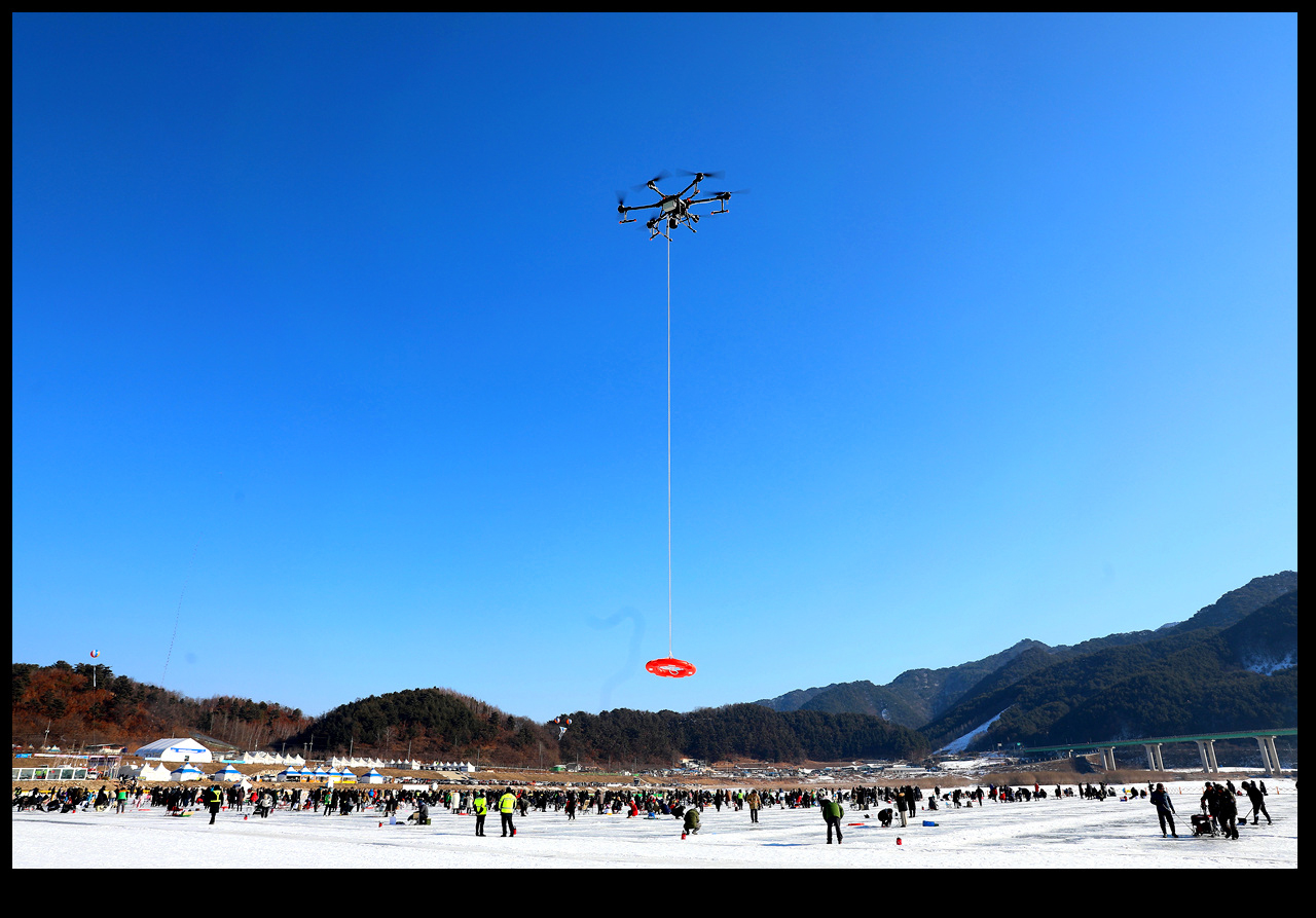 인제빙어축제장 현장