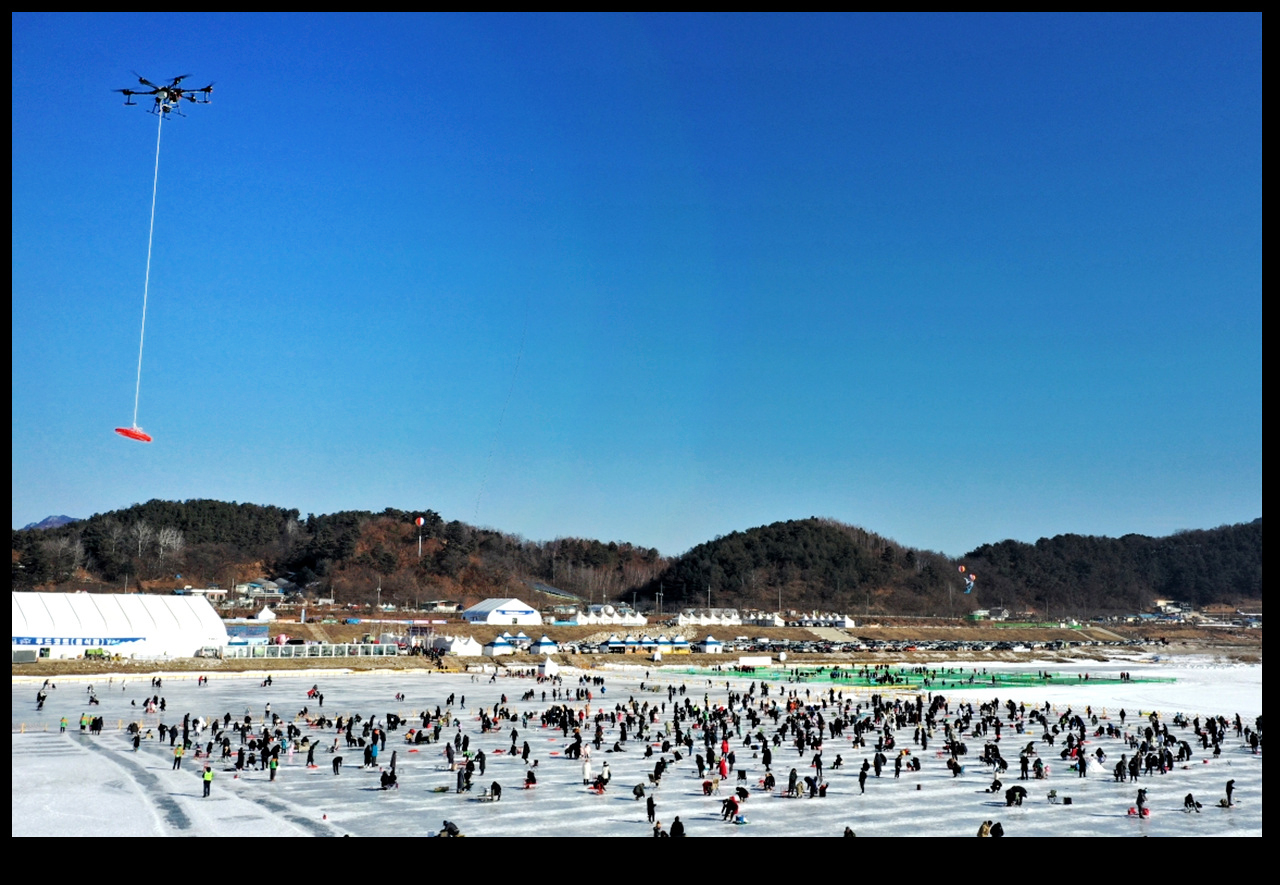 인제빙어축제장 현장
