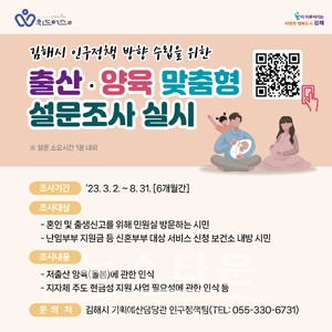 출산·양육 맞춤형 설문조사