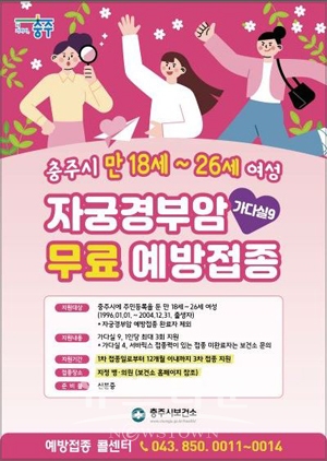 인유두종바이러스(HPV) 무료예방접종