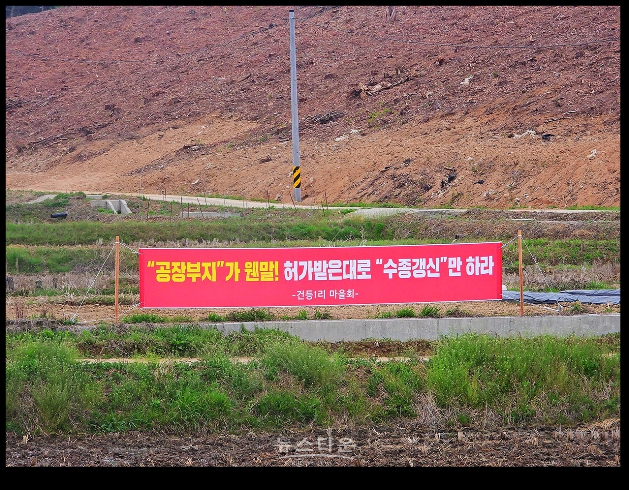 공장부지가 웬 말! 수종갱신만하라!
