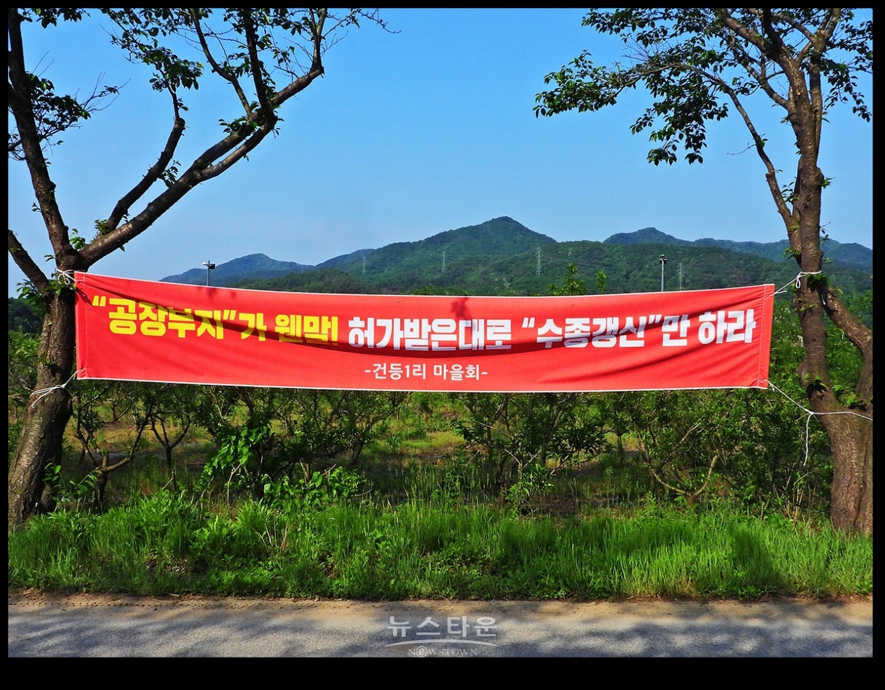 공장부지가 웬 말! 수종갱신만하라!