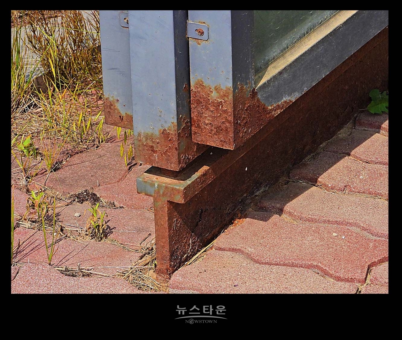 문막 시내버스정류장 너무고물이다