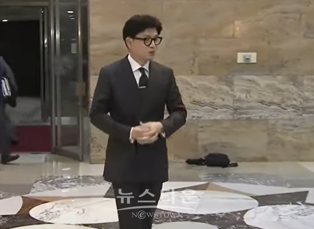 국회 본회의를 마치고 이동하는 한동훈 법무부 장관/YTN캡처