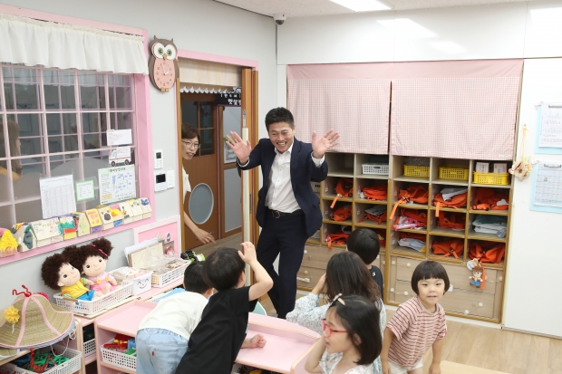 김정헌 중구청장 그린리모델링 어린이집 방문 사진