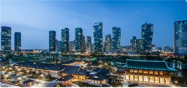 송도야경 – 경원재