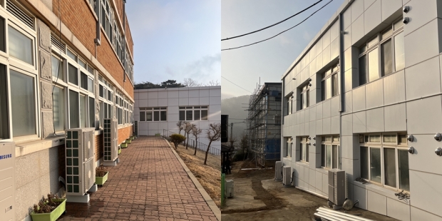 대청초중고 냉난방개선·공기순환기 설치