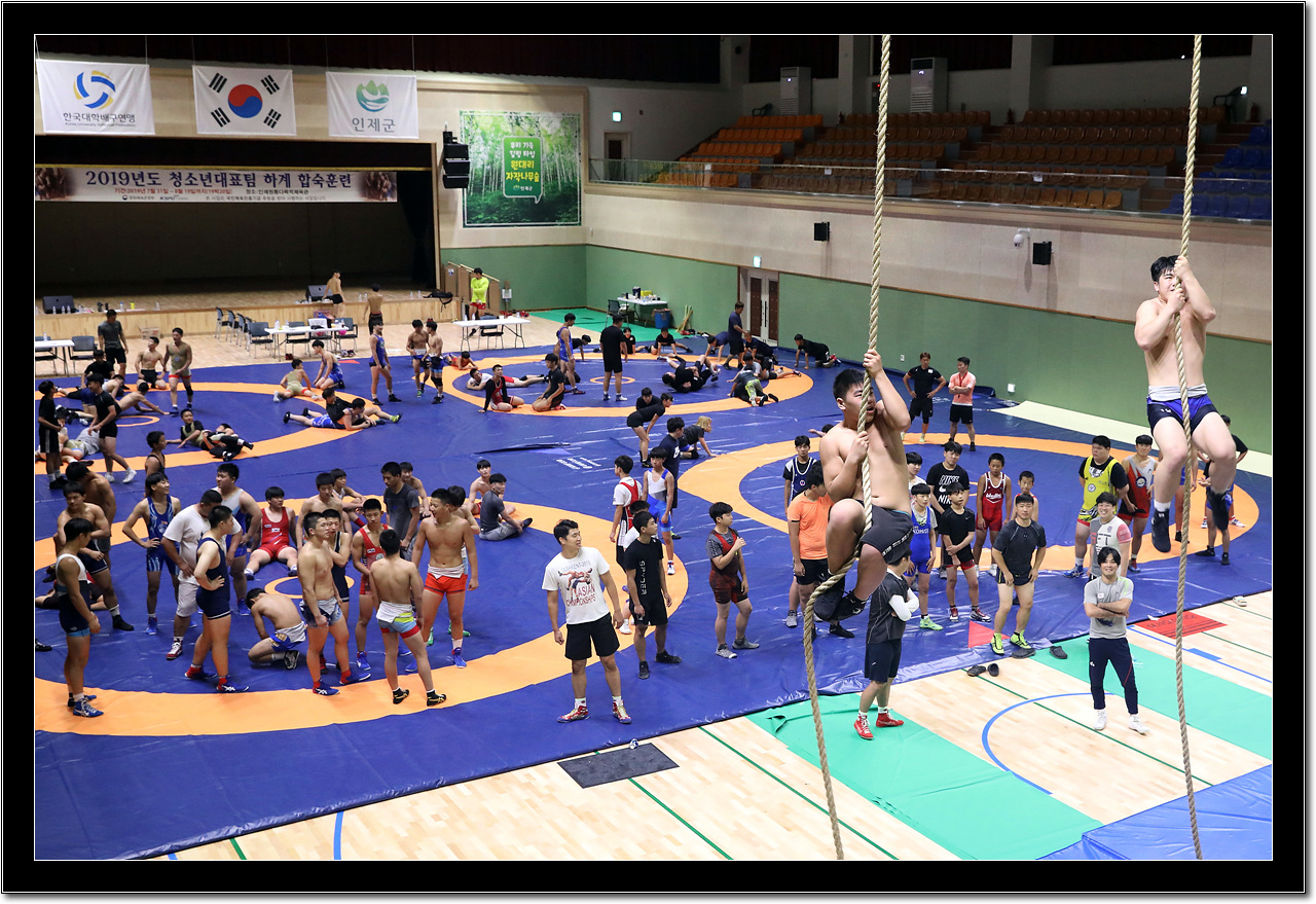 인제에서 연습중인 선수들 -자료사진