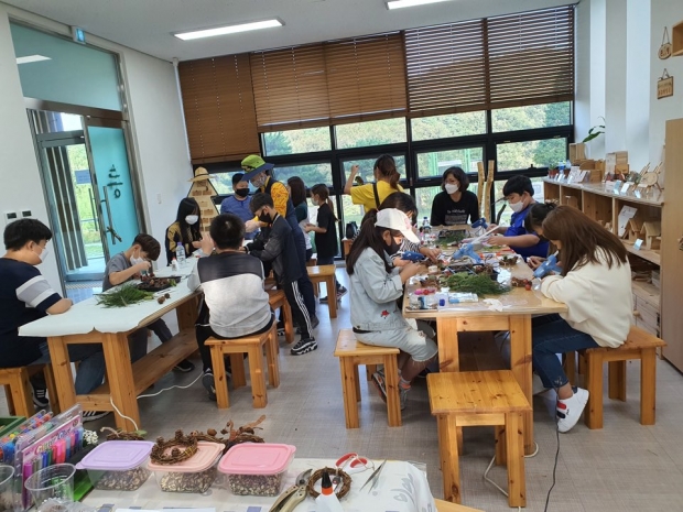 운제산 목공체험 사진