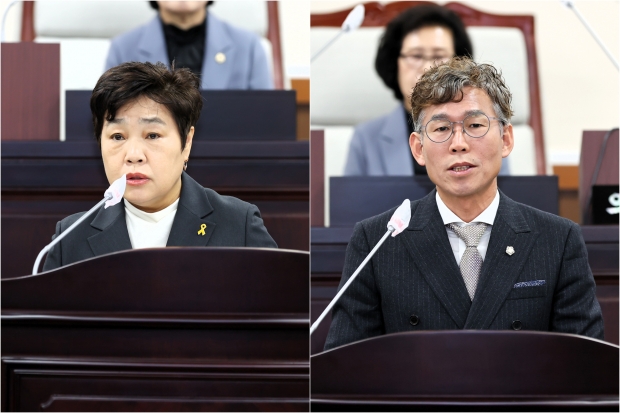 좌측부터 윤재실 의원, 최훈 의원