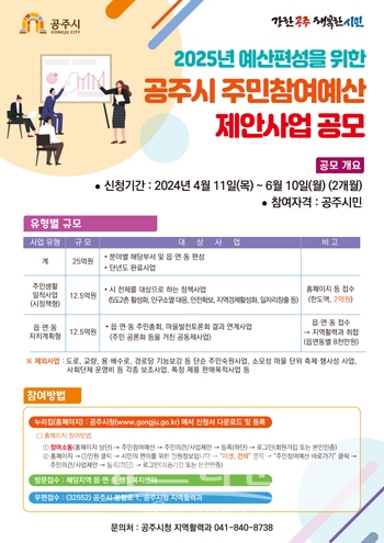 주민참여예산 제안사업 공모