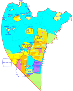 ￭ 다른 법률에 따른 지역·지구와 중첩 지정 - 개발제한구역, 지구단위계획구역, 산업단지 등