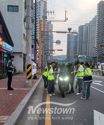 오토바이 배기소음 합동단속