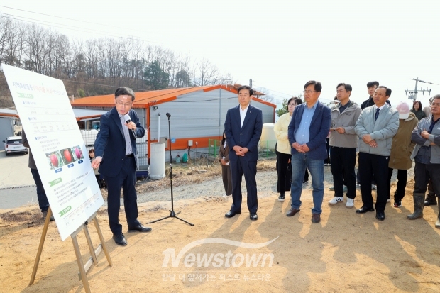 고품질 특화 사과품종 ‘이지플’ 묘목 현장 설명회