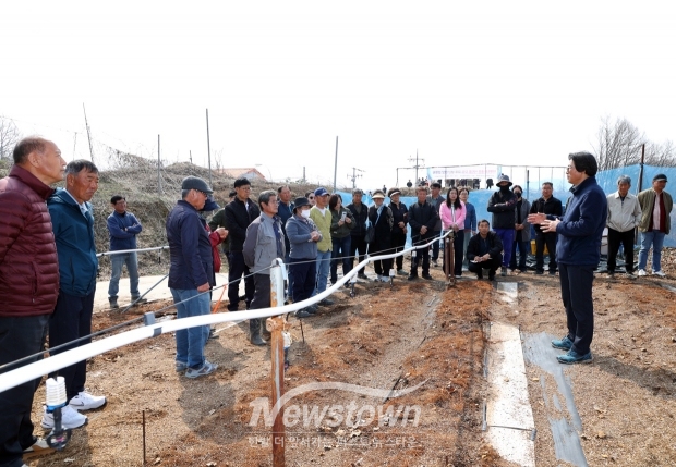 고품질 특화 사과품종 ‘이지플’ 묘목 현장 설명회