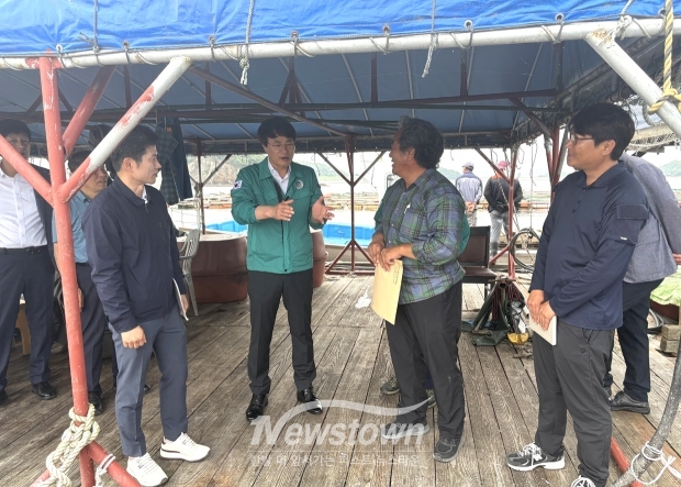 전상욱 해양수산국장, 고수온 현장 사전점검