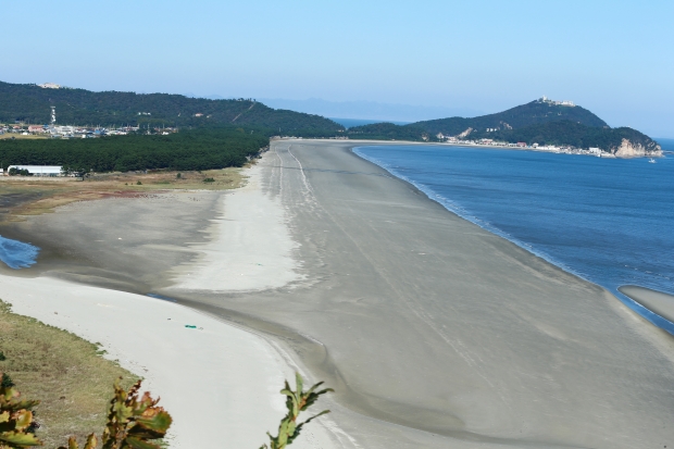 사곶해변 천연비행장의 모습