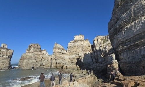 두무진해변의 기암괴석