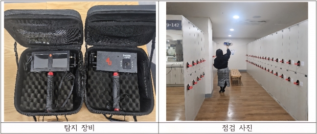 불법촬영 탐지장비 활용 시설 안전점검 실시/사진 김해시