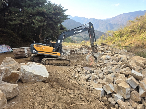 산청읍 내리 재해복구현장/사진 경남도