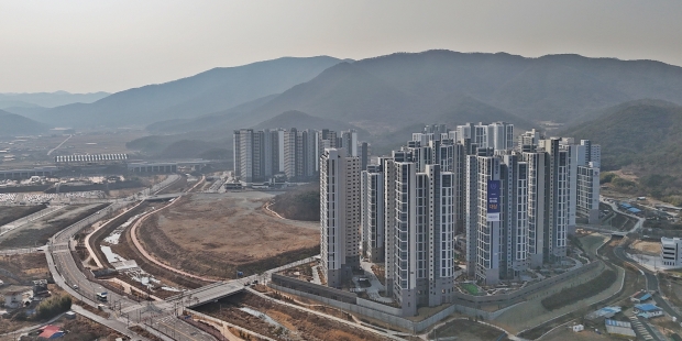 KTX 경주역 일대 역세권 지구 전경 및 사업 조감도