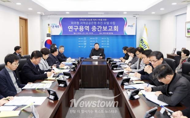 파주형 지역공공은행 추진 모델 수립 용역 중간보고회 개최/파주시