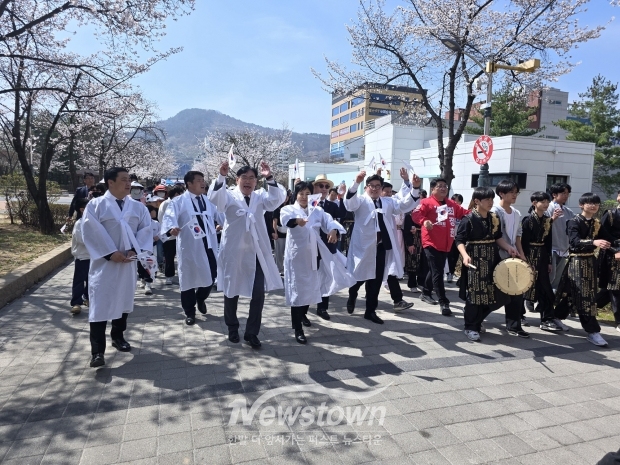 ​제107주년 진영읍 기미독립만세운동/사진 김국진기자​