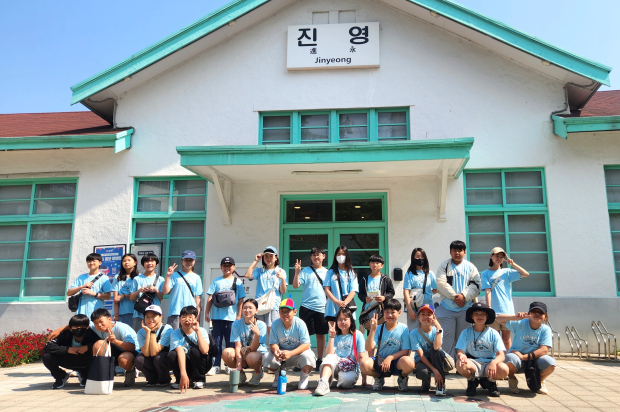 진영역 철도박물관 관람 모습/사진 김해교육지원청