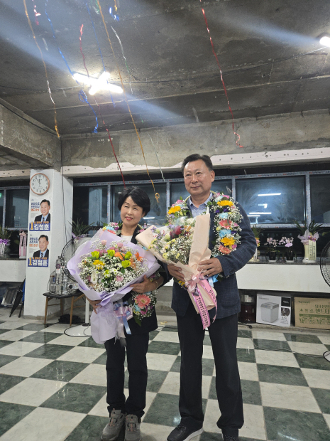 김철훈 영도구청장 당선인과 배우자
