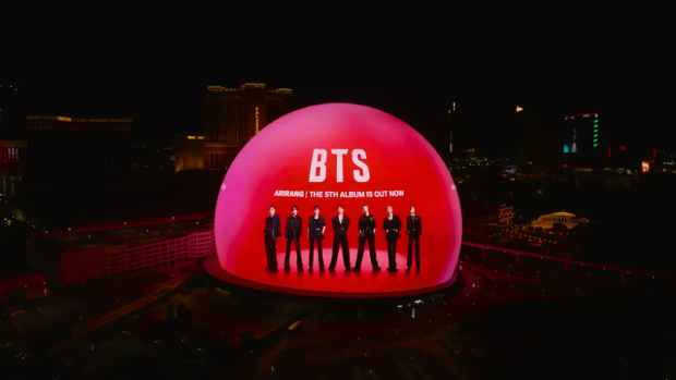 BTS MSG 스피어 콘텐츠