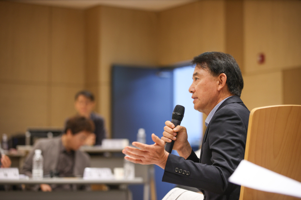 최현덕 남양주시장 당선인이 18일 1주차 시정 업무보고에서 주요 현안에 대해 발언하고 있다.