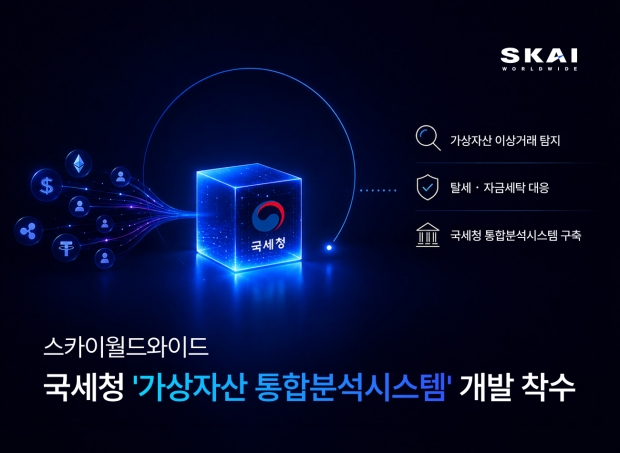 스카이월드와이드, 국세청 '가상자산 통합분석시스템' 개발 착수 이미지