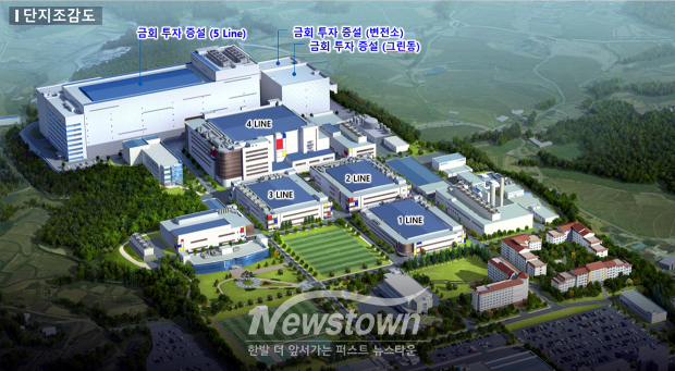 삼성전자 온양사업장 조감도