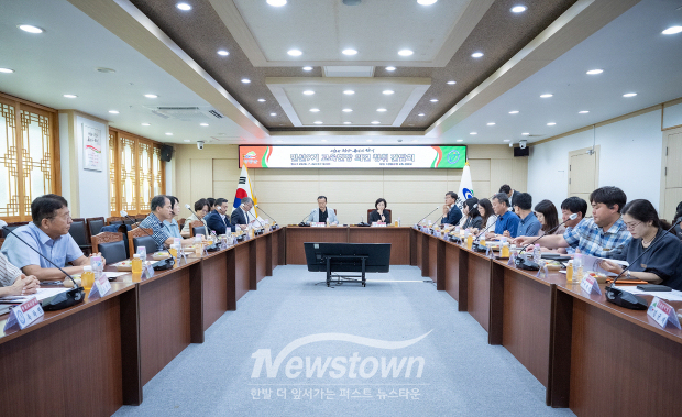 민선 9기 교육현장 의견 청취 간담회(사진 / 청양군 제공)
