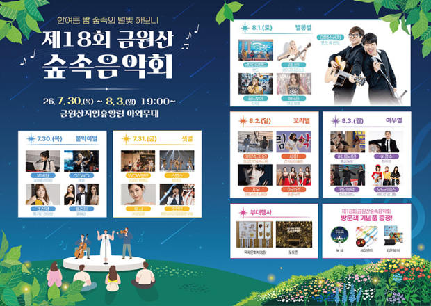 제18회 금원산 숲속음악회 홍보이미지/경남도 제공