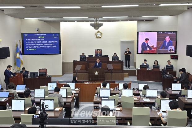 ​제213회 양산시의회 임시회/사진 김국진 기자​