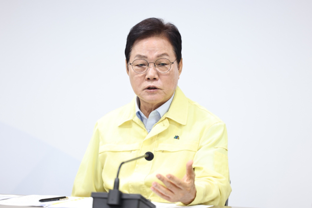 폭염·가뭄 및 고수온 장기화 대응 긴급회의(박완수 지사)/사진 경남도 제공