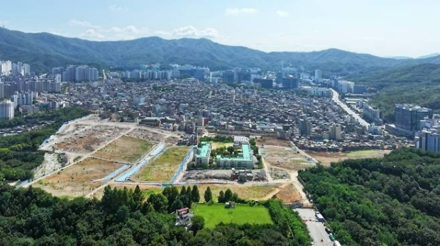 상대원2구역 개발 현장 전경