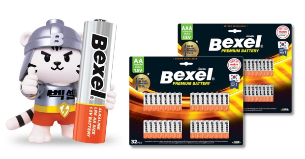 태국 CP 엑스트라에 공급하는 ‘벡셀(Bexel)’ 알카라인 건전지 패키지