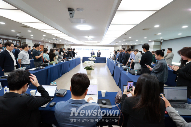 박수현 충남도지사 언론인 간담회(사진 / 뉴스타운)