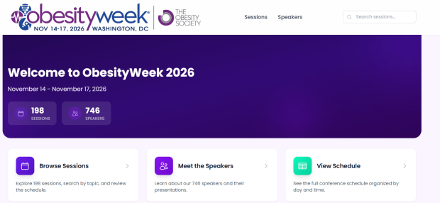 ObesityWeek 2026 웹사이트